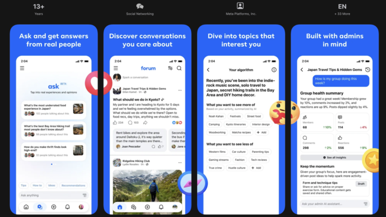 Facebook ha lanciato una nuova applicazione segreta denominata Forum.